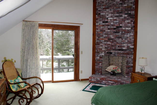 Master Bedroom with Sliders to Deck